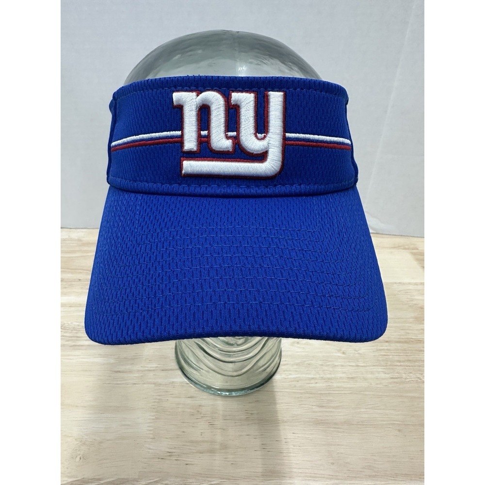 New York NY Giants New Era NFL Visor Hat Cap Adjustable Adult Blue - New